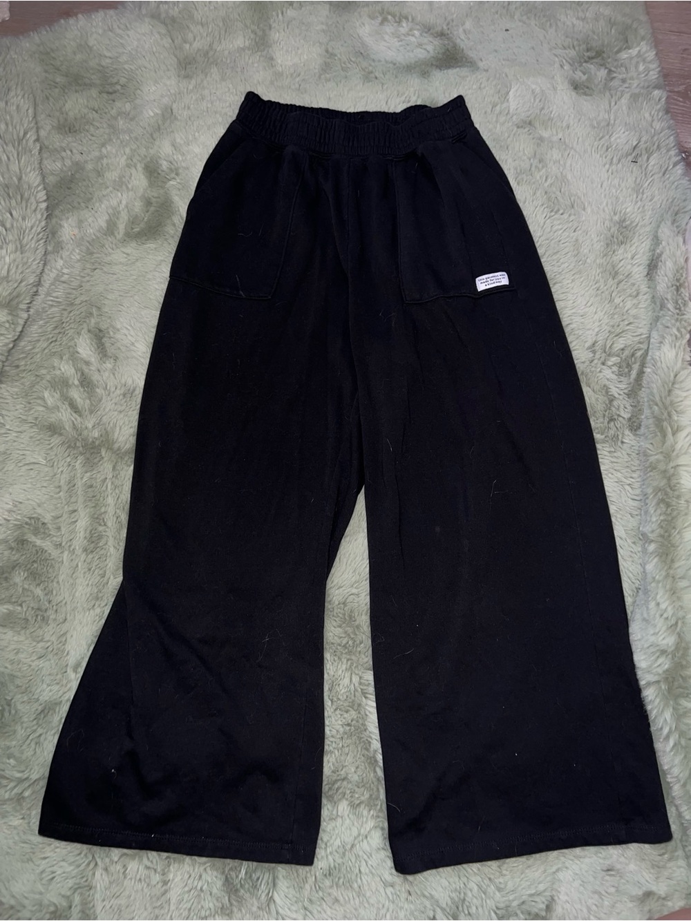 Wide-Leg Black Bottoms